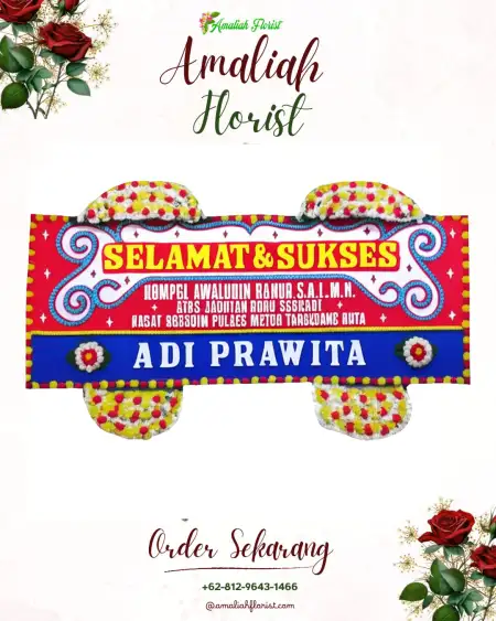 Papan Bunga Ucapan Selamat Kemiren